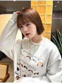 髪質改善＊似合わせカット切りっぱなしボブ＊美髪【Zina南草津】