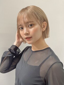 ミィ 表参道(mee.) 似合わせカット ボブヘア 縮毛矯正 ミニボブ 切りっぱなしボブ