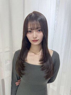 ハピネス 梅田茶屋町店(HAPPINESS) 韓国ヘア/レイヤー/顔周りカット/ブリーチなし/グレージュ