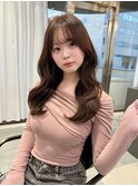 レイヤーカット×ブラウンカラー