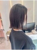 メルティカラー似合わせカットウェーブミディアム縮毛矯正ボブ