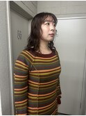 〔mirisa〕フェミニンロング ゆるパーマ　ハッシュカット