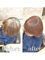 ファン 竹ノ塚店(F.U.N) 白髪ぼかし(ピンクベージュ)白髪キレイにマイナス10歳