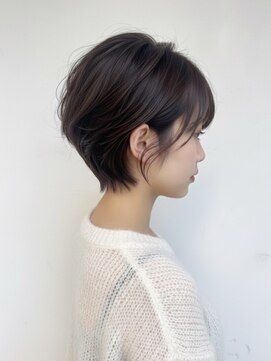 大人可愛い30代40代50代小顔◎マッシュショート丸みショート