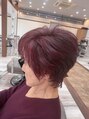 アグ ヘアー ロッコ 南通店(Agu hair rocco) グレイヘアを赤くカッコいいカラーで。