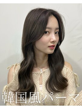 アミー 池袋(Ammy) コテ巻き風パーマ /韓国風パーマ/オリーブカラー/レイヤーカット