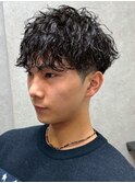 波巻きツイストスパイラルパーマ
