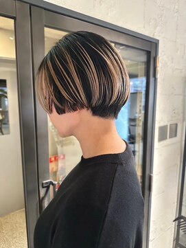 パーク(PARK) ショートヘアデザインカラーショートハイライトショート