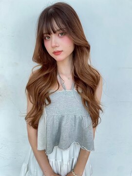 ロール 博多(Role) ベージュカラー/透明感カラー/レイヤーカット/韓国ヘア/顔周り