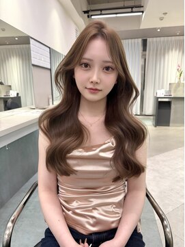 天神美容室 ハッシュカット×小顔レイヤー×韓国巻き×髪質改善