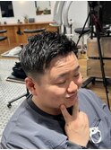 MEN’S/サーフカール/刈り上げセンターパート/表参道駅/青山 