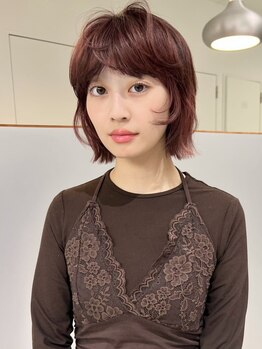 ローレン(LOREN)の写真/LOREN似合わせショート［レイヤーカット/ボブ/韓国/縮毛矯正/インナーカラー/酸性ストレート]