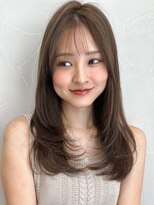 アグノス 青山(Agnos) うるツヤセミディダークブルーワンホンレイヤーサイドバング