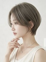 ウィールール 手稲店(WE RULE) グレーベージュハイライト◎白髪ぼかしハイライト/ショートボブ