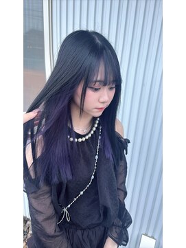 エデル(ederux) 大人かわいい、ブラック×インナーパープル♪