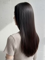 フラッグ(flag)&nbsp;髪質改善縮毛矯正◎暗髪グレージュロング大人可愛い艶髪美髪