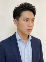 ヨシザワインク プレミアム 横浜 桜木町店(YOSHIZAWA Inc. PREMIUM)&nbsp;ツーブロックフェードカットビジネス爽やかアップバングバーバー