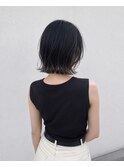ナチュラルショート×ダークアッシュ