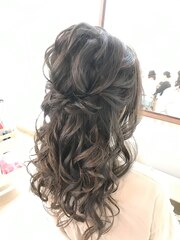 結婚式ふわハーフアレンジ【ヘアアレンジ  立川/立川南/八王子】