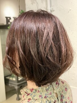 エル(EL by green) 《tomi》ハーフバイオレットカラーXボブスタイル