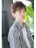 王道メンズスタイル×透明感×ヘーゼルベージュ