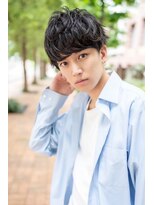 オースティン 流山おおたかの森(AUSTIN)&nbsp;ツイストパーマ七三オールバックマッシュウルフスリークショート