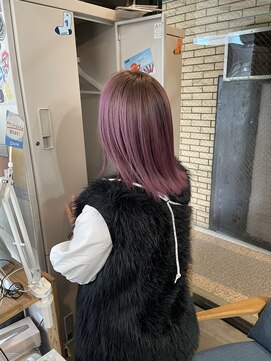 ラフ(LAFF) #黒髪#ボブルフ#ネビージュ#小顔#ワンレン