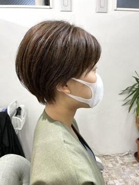クリアリティ ヘアーサロン 京都駅前本店(clarity hair salon) 丸みショート　@1101_hairstyle ●107●