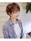 #マッシュ#パーマ#ピンクブラウン#ショート