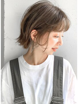 レクタ(RECTA) マチルダボブ薄め前髪インナーグレージュ外ハネボブ4