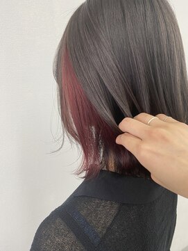 アオアクア バイ グルグル 小岩店(ao akua by GULGUL) ○レッドイヤリング×透明感カラー○