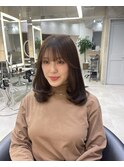 韓国レイヤー/韓国風/ボブ/髪質改善/黒髪/ブリーチなし〔池袋〕