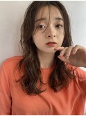 20/30代ウェーブコテ風パーマミディアムパーマレイヤーパーマ