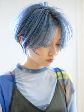 アルバム 銀座(ALBUM GINZA) ネビージュ小顔透明感カラーワンレン_ba360661