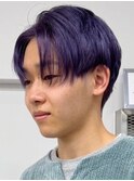 ディープパープル[新宿駅/ダークアッシュ/ニュアンスパーマ]