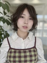 ハピネス クローバー 八木店(Happiness CLOVER) ショートボブ　オリーブベージュ　白髪ぼかし　髪質改善　八木