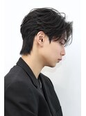 韓国ヘア センターパート フェザーパーマ ダウンパーマ