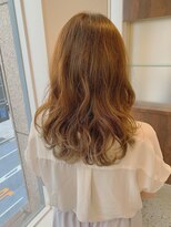 【WISTERIA】ハイトーンベージュ裾カラーグラデーションカラー