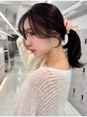 08おくれげ顔まわり/レイヤーロング/韓国ヘア/小顔カット