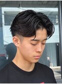 メンズ/刈り上げセンターパート/ツーブロック/八王子