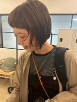 ヌビラ(Nubira) 切りっぱなしボブ/ミニボブ/ナチュラルブラウン/西千葉