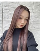 サン(SAN)&nbsp;ストレートロング/ピンクブラウン