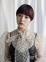 ピークアブー 銀座並木通り(PEEK-A-BOO)&nbsp;マッシュショート/ショートカット/バーガンディ/ハイライト