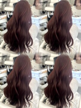 アイシー 表参道(ICY) 【ブリーチなしダブルカラー】暗めのチェリーレッド