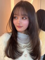 ヨロ 渋谷(YOLO) 韓国ヘアーハッシュカットレイヤーカットハイライトカラー