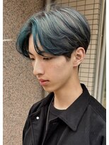 サラ HAIR&MAKE SALA 相模大塚店&nbsp;センターパート　ハイトーンカラー