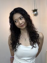 ノービス バイ パーキング 心斎橋(NOV!!!CE by PARKiiiNG) 夏のヘアアレンジ/ダウンバンク/ダークパープル