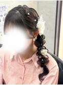 11.サイド編みおろしヘア/イベント/浴衣/ヘアセット