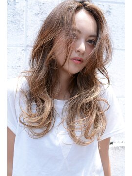 ミラバイグリーン(Mira by green) beach wave gradatin long#1