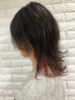 ホワイト(WHITE HAIR@NICOLA)&nbsp;ウルフ×インナーカラー